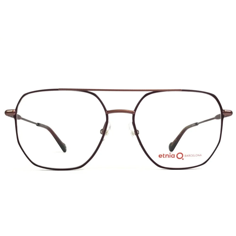 Etnia Barcelona Eyeglasses Frames ADYTON BXRG Bordeaux Rose Gold 55-16-140